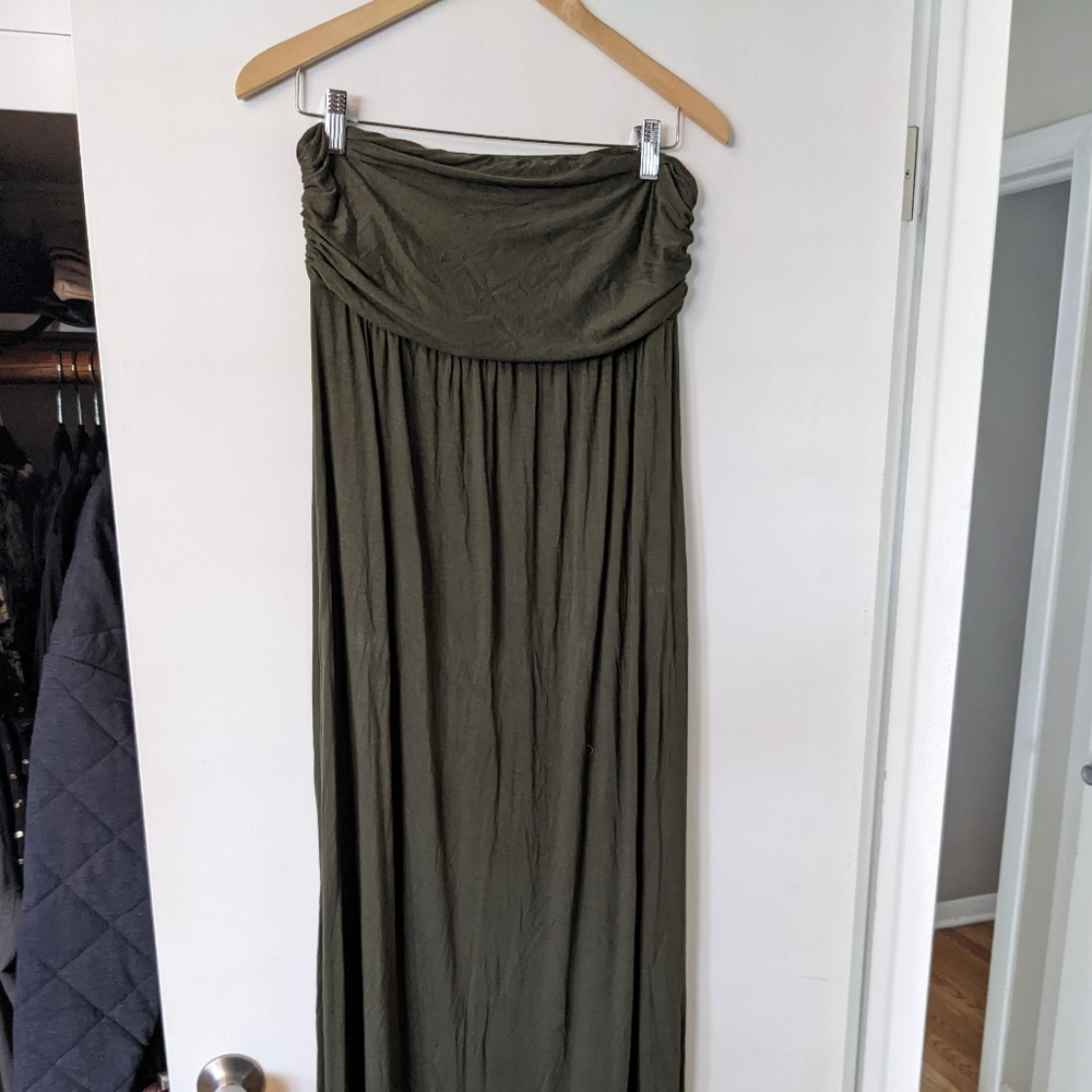 Gabriella Rocha Army Green Maxi Dress